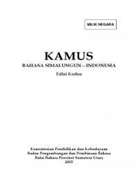 KAMUS SIMALUNGUN-BAHASA INDONESIA