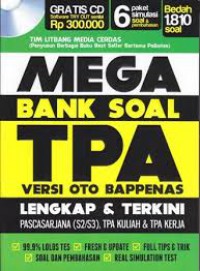 MEGA BANK SOAL TPA
Versi OTO BAPPENAS