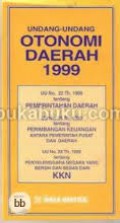 Undang-Undang Otonomi Daerah 1999 (Weeding)